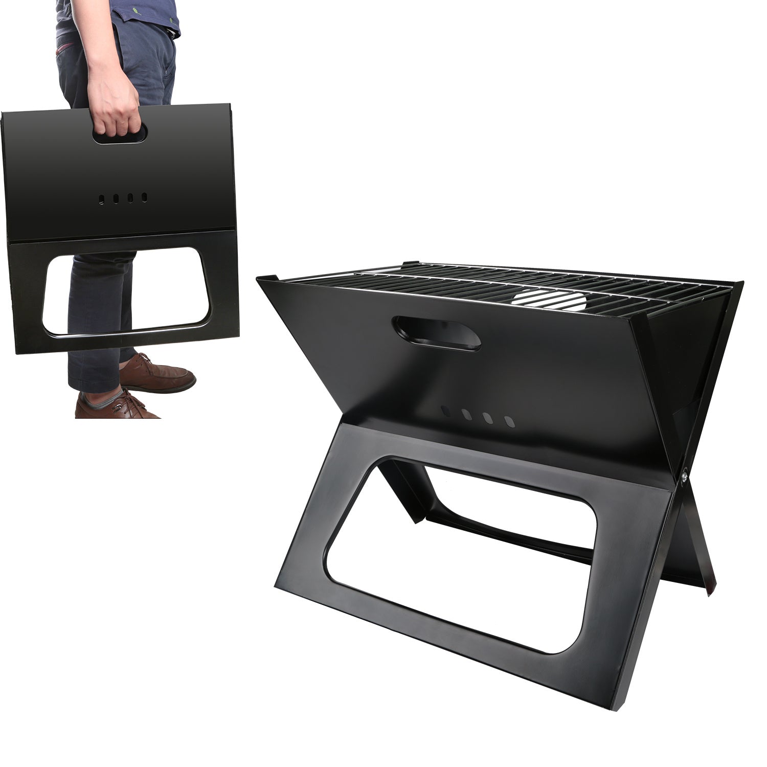 Portable Folding Charcoal Grill