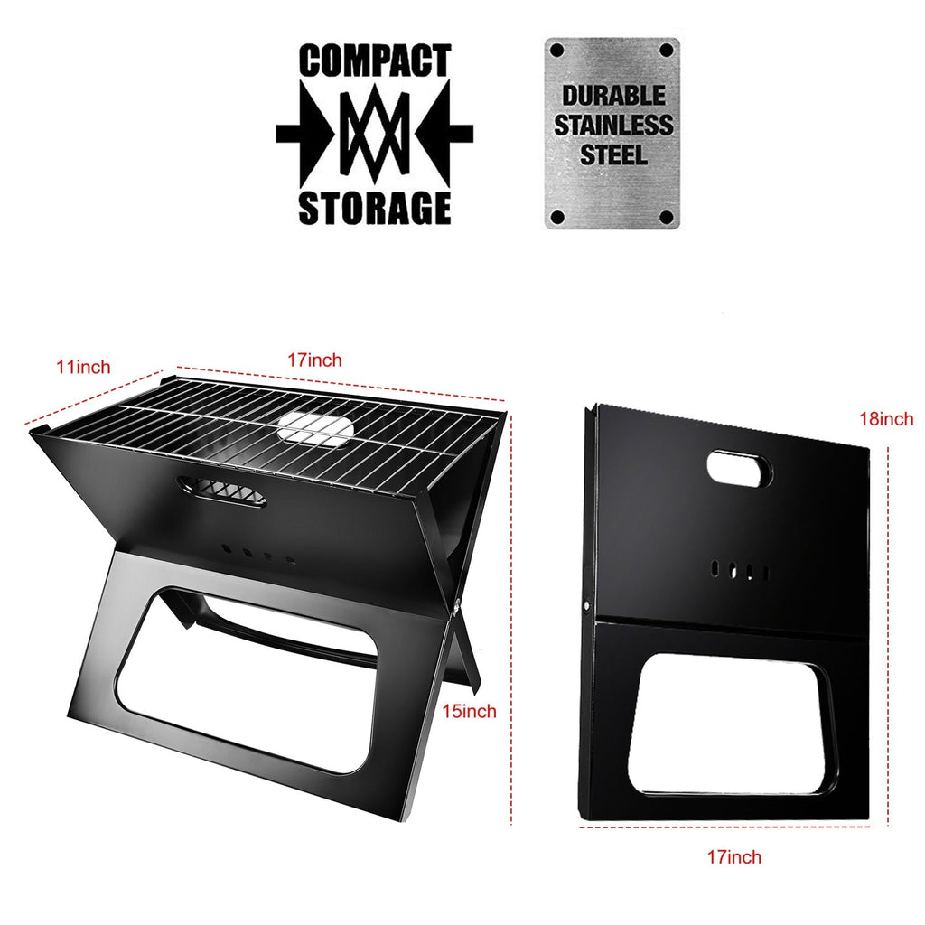 Portable Folding Charcoal Grill